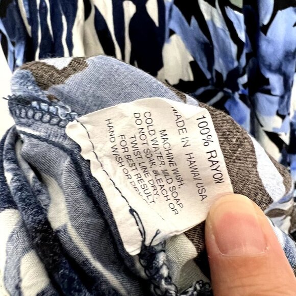 Jams World Hawaii Medium Starry Night Floral Sleeveless Rayon Midi Maxi Dress - Picture 6 of 11